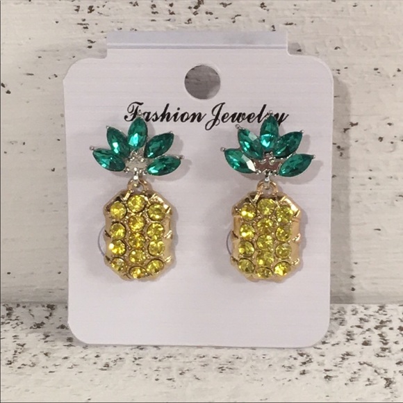 PINEAPPLE EARRINGS (E1) - Picture 7 of 7